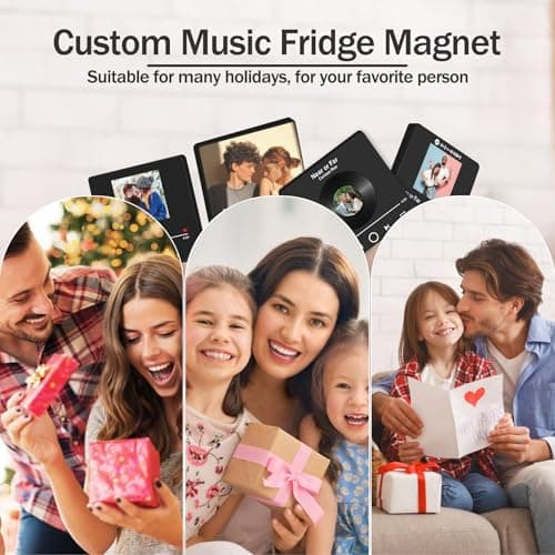 Unique Mother's Day Keepsake – Personalized Music Fridge Magnet, Custom Photo & Music Gift for Mom - Thumbnail 6