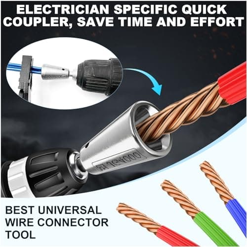 Wire Twister Tool for Drill, 6MM Hex Shank, Stripper & Cable Twister - Thumbnail 2