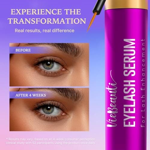 VieBeauti Lash Serum for Eyelash Growth: Eyelash Growth Serum with Advanced Formula to Boost Longer Fuller and Thicker Looking Lashes - Vegan & Cruelty-Free for Sensitive Eyes 2mL - Thumbnail 2