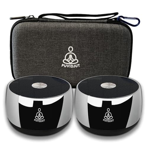 PUVIDJUT Sound Frequency Instruments, Meditation Tone TWS Machine- Solfeggio Bath Device for Yoga, Mindfulness, Singing Therapy System of Chakra Relaxation and Stress 5 Tones, 3 Timer Modes