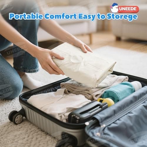 UNEEDE Inflatable Bathtub for Toddlers, Portable Baby Tub with Built-in Air Pump, Anti-Slip Design with Big Drain, Perfect for 0-6 Months Newborn and up, Ideal for Home Travel & Beach - Thumbnail 6