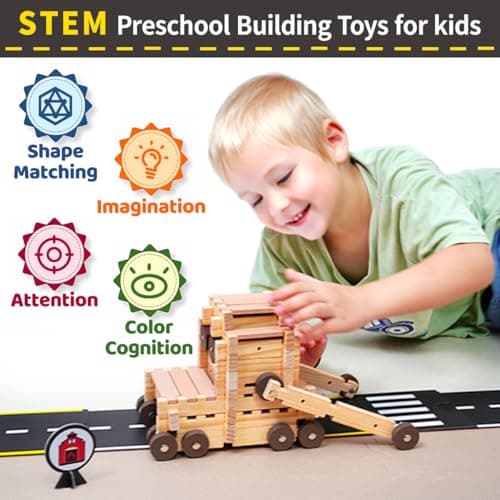Jovi-mindly ＆Notchies 39 Pieces Cardboard Road Puzzle Car Track Flexible Race Track for Kids Car Truck/Kids Travel Toys/Stem Toys Activities for Ages 3+ Boy and Girl - Thumbnail 5