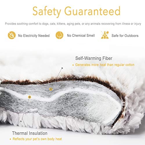 Self Heating Cat Pad Self Warming Bed 27.5" x 18.5" Thermal Heated Cat Mat Extra Warm Pet Mat for Outdoor and Indoor Large Kittens Small Puppy Pets - Thumbnail 3