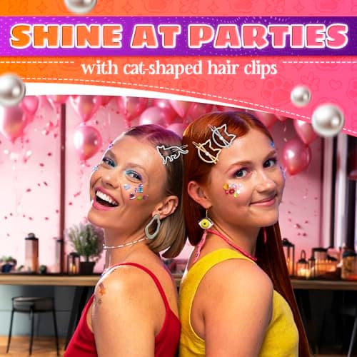 3 PCs Girl Cat Accessories – Cat Hair Clip for Various Hairstyles with Stylish Design – Compact Size Clips Made of Sturdy Metal Alloy for Daily Wearing, Cute Outfits, Parties, and Creative Styling - Thumbnail 6