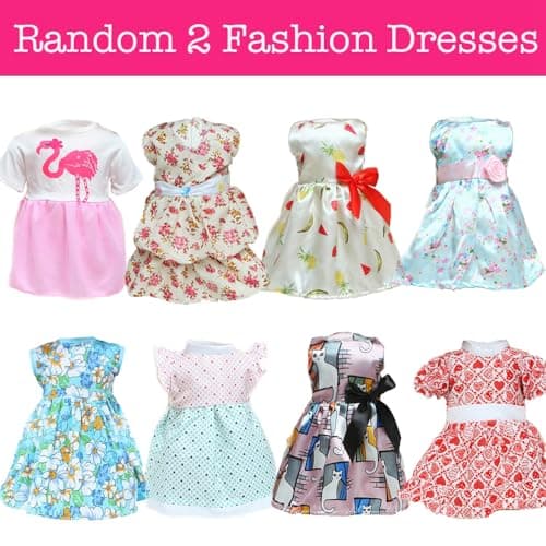 5 Set American 18 inch Doll Clothes and Accessories for Girl Dolls Including Fashion Dress Casual Daily Outfits Swimsuits Summer Clothing (NO Doll) - Thumbnail 5