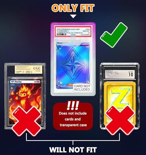 RCPLAGA PSA Slab Bumper 3-Pack TPU Slab Guard for PSA Graded Cards ONLY – Limited Edition Gradient Edge Protector, Graded Card Case Bumper Cover - Thumbnail 2