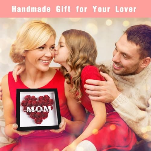 Mverse 3D Rolled Paper Flowers for Shadow Box & Graduation Cap Decorations - Handcrafted Small Roses Craft Kit with 3D Butterflies & Leaves - DIY Scrapbook Embellishments (Red) - Thumbnail 6