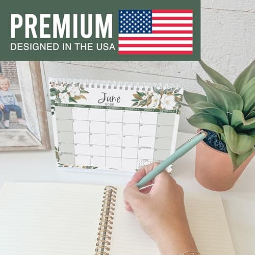 Small Desk Calendar 2026-18-Month 2026 Desk Calendar Small for Home, Office & Classroom, Standing Flip Desks Calendars 2026-2027, Teacher Appreciation Gifts, Graduation Gifts - Thumbnail 3