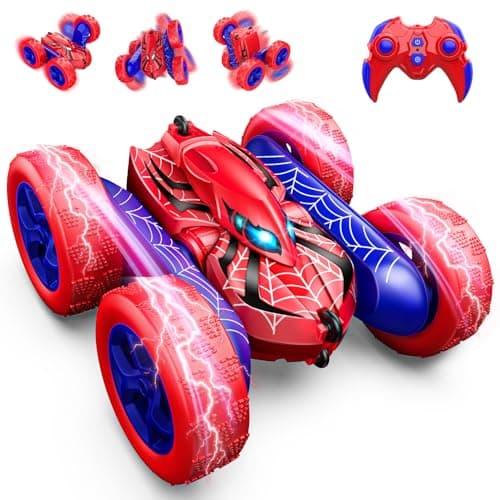 Excitobo Remote Control Car,RC Cars Boys Toys for 3 4 5 6 7 8 9 10 11 12 Year Old Boy Double Sided 360°Flip 4WD Rechargeable Drift RC Race Car Birthday Gifts Easter Basket Stuffers for Kids Age 3-12 - Image 1