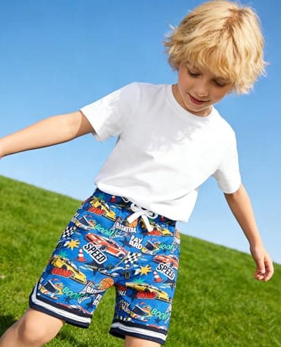 Cozople Blue Shorts for Boys Athletic Shorts Lighweigh Quick Dry Running Shorts with Pockets Casual Daily Wear - Thumbnail 2