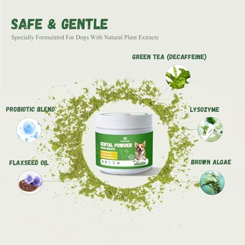 Vetriuntrix Dog Dental Powder, 200g Dental Powder for Dogs Teeth Cleaning and Breath Fresh, Dog Teeth Cleaning Powder with Natural Plants Ingredients and Postbiotics - Thumbnail 3