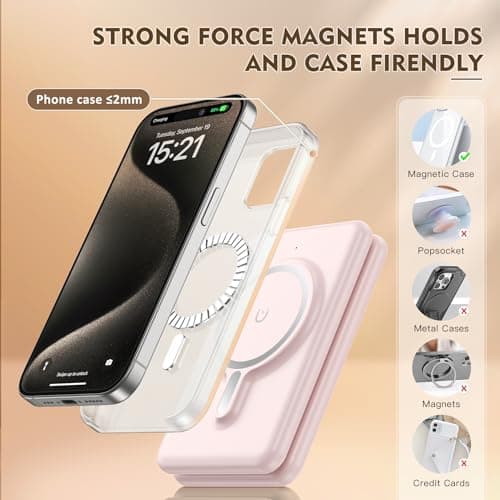 3 in 1 Wireless Charging Station for iPhone 17 16 15 14 13 12 Pro Max Plus – Foldable Magnetic Charger Pad for Apple Watch Series & AirPods – Fast Wireless Charging Dock for Travel & Home - Thumbnail 4