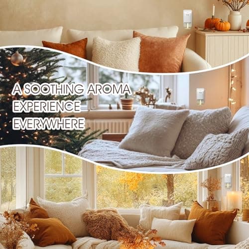 Plug In Refills Air Freshener, Spruce, Caramel, Espresso, Raspberry Cinnamon, for Home and Bathroom 7.92 Fl Oz, 12 Count, Compatible with Air Wick & Glade Not Include Glade Plus - Thumbnail 5