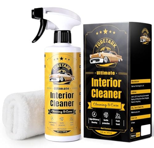 toretark Interior Car Cleaner Kit for Tesla, pH-Neutral Safe for All Surface, 2-in-1 Modes Car Upholstery Cleaner for BMW Accessories, Cleaning Kit Interior for Mercedes Benz Car Accessories