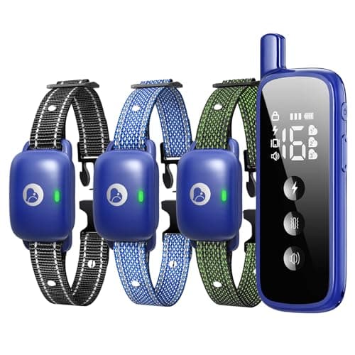 Aikko Dog Shock Collar with Remote - IPX7 Waterproof, 3 Training Modes (Beep, Vibration, Shock), Rechargeable E-Collar for Most Breeds, Anti-Bark & Adjustable Humanitarian Training Collar for 3 Dog - Image 1