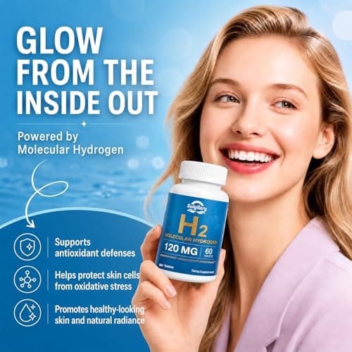 Hydrogen Water Tablets with 120MG Magnesium, H2 Molecular Hydrogen for Drinking Water, Rich in Antioxidants, Supports Cellular Health, Recovery, Immune & Brain Cognitive Function, 60 Tablets - Thumbnail 5