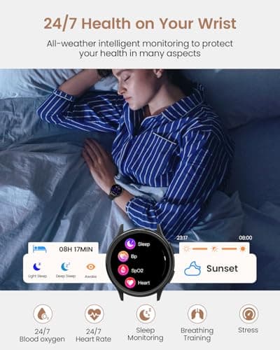 Smart Watches for Women & Men(Answer/Make Calls), Activity Smart Watch with 24/7 Heart Rate/Sleep Monitor/400+ Watch Face/70+ Sport Modes/IP68 Waterproof Fitness Tracker Smartwatchfor Android & iPhone - Thumbnail 2
