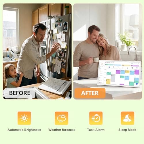 Digital Calendar – 27 Inch Electronic Wall Calendar & Chore Chart, Smart Family Organizer with Interactive Touchscreen Display, Wall Mount in Portrait or Landscape - Thumbnail 6