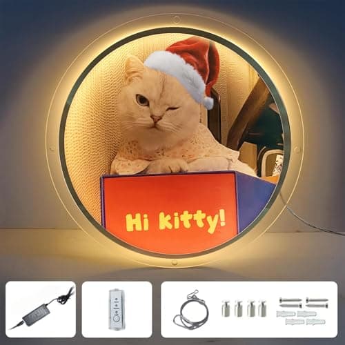 Custom Business Neon Sign, Round Acrylic Custom Signage for Business, Personalized Backlit Illuminated LED Logo Sign with Metal for Wall Decor, Outdoor - Thumbnail 5