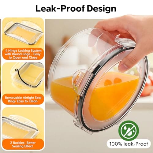 50 PCS Food Storage Containers with Lids (25 Containers & 25 Lids) - Reusable Plastic Food Containers for Kitchen Storage and Organization BPA-Free Leakproof Meal Prep Container with Labels & Pen - Thumbnail 4