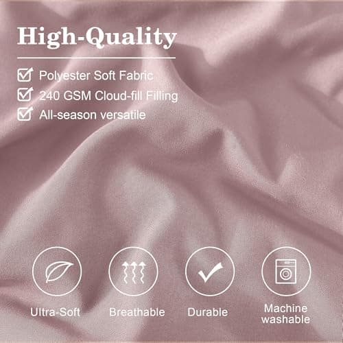 Monbix Full Comforter Set - 7 Pieces Bed in a Bag Full Size Bedding Sets with Comforters, All Seasons Comforter with Sheets, Pillowcases & Shams - Thumbnail 5