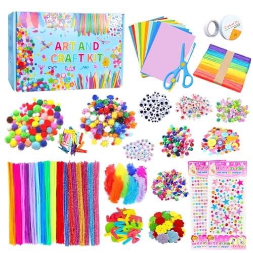 Itopstar Arts and Crafts Supplies Kit Craft Set for Kids-Art Supplies Kids Art Supplies Great for Preschool, Homeschool and Kindergarten DIY Crafting Projects-1500pcs+ - Image 1