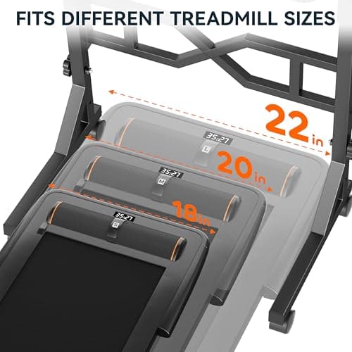 Oransail Small Standing Desk with Wheels, 29.5-45.3 Inch Adjustable Height, Portable Treadmill Desk, Rolling Computer Table for Walking Pad with a Cup Holder and a Hook - Thumbnail 5