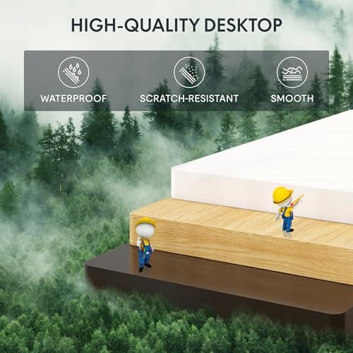 FLEXISPOT Standing Desk Electric Height Adjustable Desk with 40 x 24 Inch Splice Board, Home Office Computer Workstation, Black Top + Black Frame - Thumbnail 5