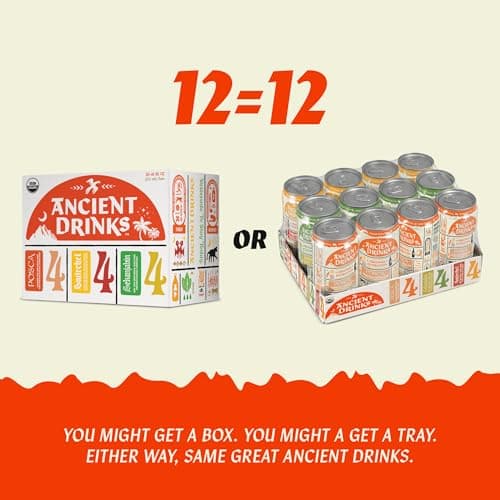 ANCIENT DRINKS Apple Cider Vinegar Electrolyte Drink with Probiotics – Organic Hydration Beverage Variety Pack (Posca, Switchel, Sekanjabin) – ACV Sports Drink with Natural Vitamins – 16 oz Cans, 12 Pack - Thumbnail 3