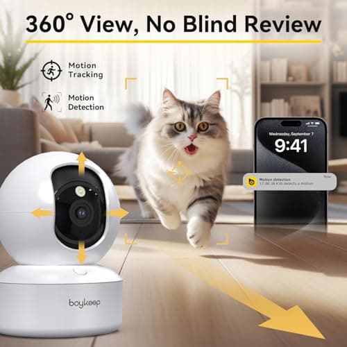 BoyKeep 2K Indoor Security Camera 5G/2.4GHz Wi-Fi Cameras for Baby/Elder/Dog/Pet Camera with Phone app, 2-Way Audio Baby Monitor Camera, Night Vision, Cloud & SD Card Storage - Thumbnail 6