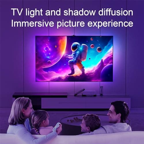 MIHEAL TV LED Backlight with AR Sensor,9.84FT RGB Strip Lights for 32-50 inch PC, TV & Monitor, Smart TV Lights Behind that Sync with Screen, Compatible with App Music Sync, for Gaming Room - Thumbnail 5