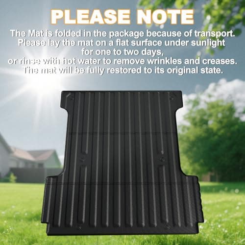 LUMWAY Truck Bed Mat for Ford F150 2015-2025 2026, All Weather Trunk Bed Liner for 2025 Ford F-150 Raptor Lightning Accessories, 5.5FT 67.1'' TPE Cargo Liner Truck Mat (Not Fit 6.5FT/8FT Bed) - Thumbnail 5