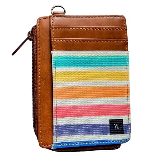 YLUEAWP RFID Blocking Wallet for Women - Slim Credit Card Holder Minimalist Front Pocket Leather 7-15 Cards Capacity Small Purse - Image 1