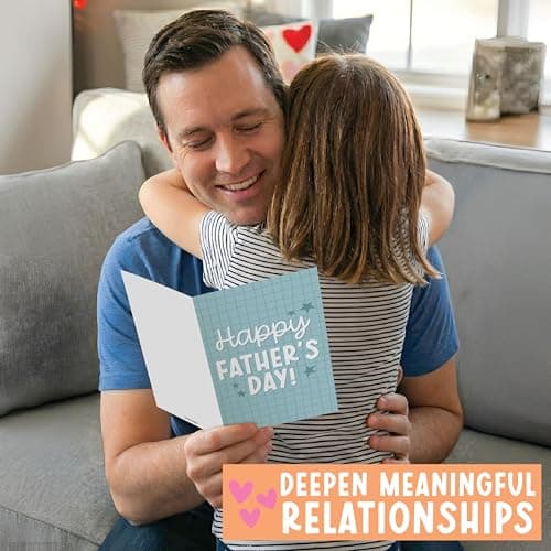 Hadley Designs Happy Father's Day Card from Son or Daughter - Fathers Day Cards from Kids, Fathers Day Card for Son Husband Brother Uncle Son-in-law or Father-in Law - Thumbnail 4