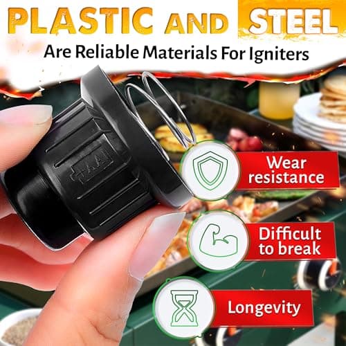 HYQO 2 Pcs Barbecue Grill Igniter Replacement - Grill Starter Igniter with Durable Cap Design, Easy to Install Push Button for BBQ Units - Wide Compatibility with Outdoor Cooking Equipment - Thumbnail 3