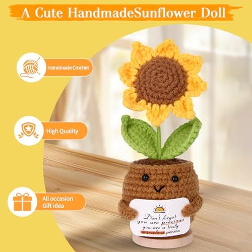 10Pcs Sunshine Gift for Women - Unique Care Package with Sunflower Gifts, Friendship Box of Sunshine for Mom Sister Wife, Get Well Soon & Birthday Present, Self Care Basket for Women Recovery - Thumbnail 5