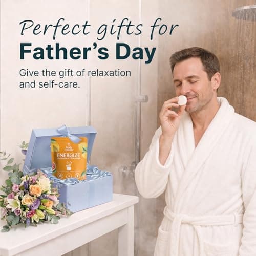 Body Restore Shower Steamers Aromatherapy 15 Pack – Fathers Day Gift for Dad, Birthday Gifts for Women & Men, Spa Stress Relief & Relaxation Self Care Gifts – Premium Citrus Essential Oil Tablets - Thumbnail 2