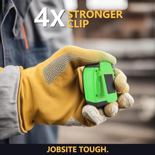 Wearable Bluetooth Speaker,Clip on Wireless Jobsite Water-Resistant Portable Speaker, Built in Mic for Hands-Free/Call, Suitable for Indoor & Outdoor Use （Update Version Green） - Thumbnail 4