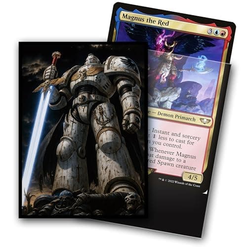 MTG Card Sleeves, Ultra Clear Front & Matte Finish Back, 100 Count Standard Size Matte Art Sleeve for Magic The Gathering (Doomsday Mecha) - Thumbnail 2