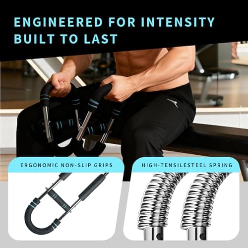 Aktivio Twister Arm Trainer 40-90Lbs Adjustable Portable Chest Workout Equipment for Men & Women, Upper Body Strength Training, Forearm Exerciser, Detachable Fitness Equipment for Home Workout - Thumbnail 5