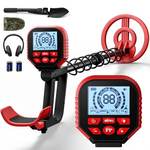 2026 Latest Metal Detector for Adults, Professional Waterproof & Adjustable Stem, Higher Accuracy Gold Detector with LCD, Advanced DSP Chip, 2.26 Pounds Lightweight Suitable for Beach and Backyard - Image 1