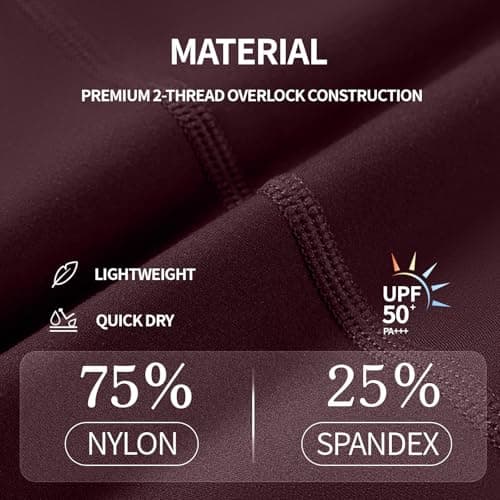 AMLEER Women's High Waist Full-Length Flare Leggings with Side Slit - Tummy Control Butt Lifting Gym Yoga Pants (Brown, X-Large) - Thumbnail 6