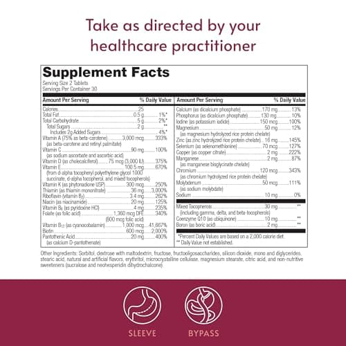 Bariatric Advantage Chewable Advanced Multi EA Without Iron - High Potency Daily Multivitamin - for Bariatric Surgery Patients Including Gastric Bypass & Sleeve Gastrectomy - Mixed Fruit - 60 Count - Thumbnail 4