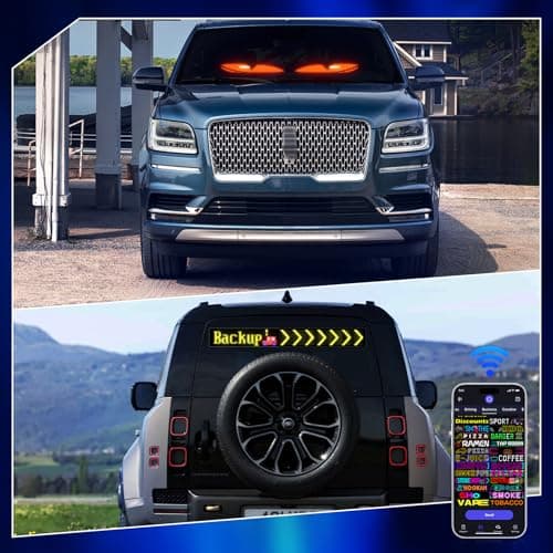 Large Programmable LED Sign, P10 Resolution Indoor Windows LED Signs, Bluetooth APP, for Business Bars Gaming Rooms Restaurants Festivals Cars (58"x 8") - Thumbnail 6