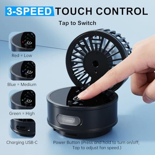 DUOMIY 2-in-1 Handheld Fan & Ice Therapy Cup, 7000 RPM Cooling Fan with Long-Lasting Cold Retention, Personal Fan & Reusable Cold Compress for Sports Recovery & Heat Relief, Canada Theme - Thumbnail 6