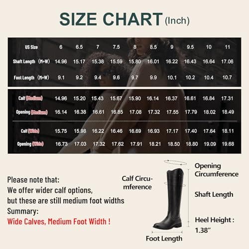 Vepose Women's Knee High Boots 956 Black Zipper Casual Weather Tall Fashion Retro Vegan Boots for Women Size 8.5(CJY956 Black 08.5) - Thumbnail 5