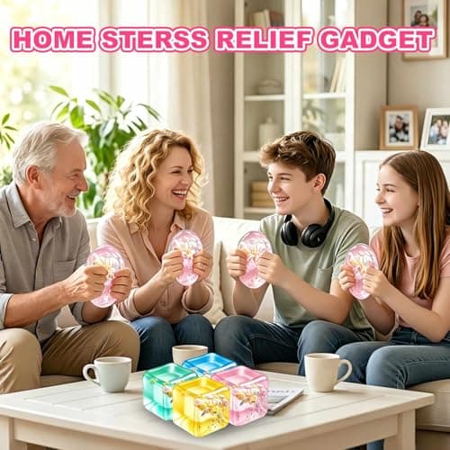 Stress Cube Squishy Fidget Toys - 2 Pack Squeeze Toys for Teens Adults - Thumbnail 6