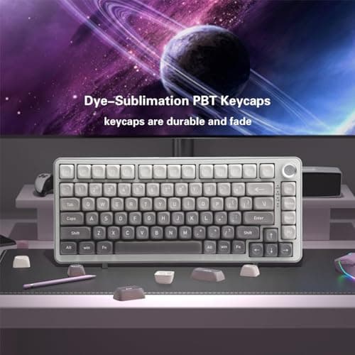 AKepopery 134 Keys MOA PBT Keycaps Set for Cherry Gateron MX Switches Mechanical Keyboard Key Cap (Gradient Gray) - Thumbnail 5