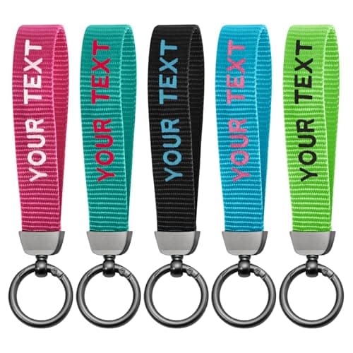 Custom Wristlet Keychain for Men & Women – Personalized Lanyard for Keys, Wristlet Strap for Car, Backpack