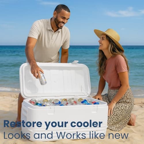 telehybrid Cooler Replacement Hinges and Latches Kit for Igloo- Heavy Duty Ice Chest Repair Parts Compatible with Igloo 25-165 Qt Cooler- Include Latch Posts & Stainless Steel Screws - Thumbnail 3